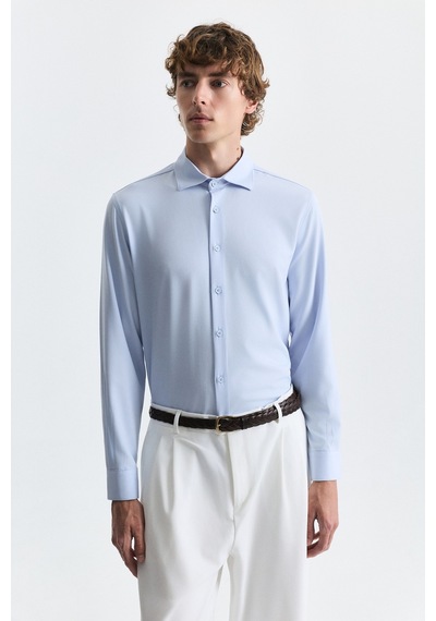 Antioch Comfort Slim Fit Gömlek Bebe Mavi