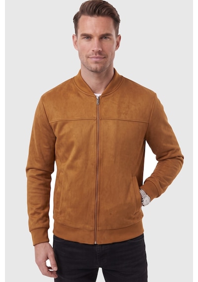 Rizzup Erkek Slim Fit Likralı Taba Süet Ceket Kırışmayan Ütü Gerektirmeyen Mevsimlik Mont 2504334