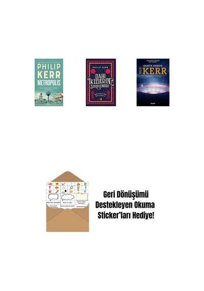Metropolis + Dahi İkizlerin Serüvenleri - Akhenaten Macerası + Sahte Dokuz + Okuma Sticker'ları