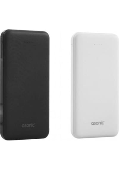 asonic As-p10 10000mah 2*usb Output Powerbank Beyaz Taşınabilir P
