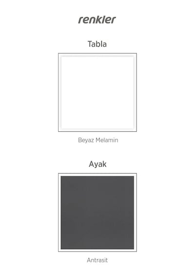 Line Sehpa Ofis Sehpa Çalışma Masası Sehpası Orta Sehpa 50 50 41 Beyaz