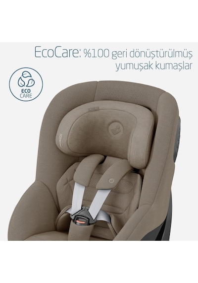 Maxi-Cosi Mica 360 Pro I-Size Dünyanın Ilk Kızaklı, Araç Dışına Çıkabilen Adac'lı Isofix'li 360 Dönebilir Yatabilir 0-18 kg Bebek Oto Koltuğu Authentic Truffle