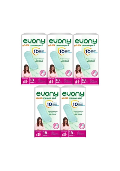 Evony Günlük Mesane Pedi Ekstra Uzun 90 Adet (5Pk*18)