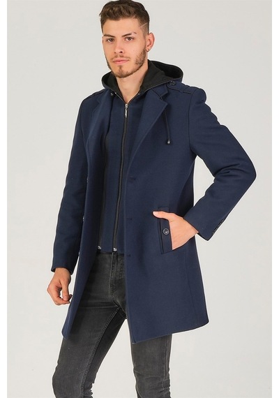 Plt8406 Dewberry Erkek Palto-Lacivert