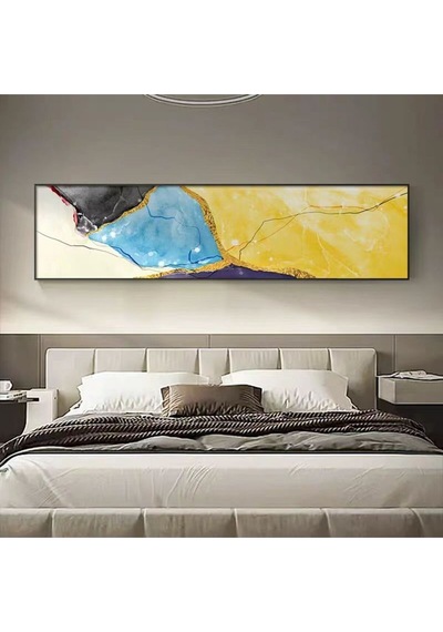 Soyut El Yapımı Yağlı Boya Tablo 165x65cm