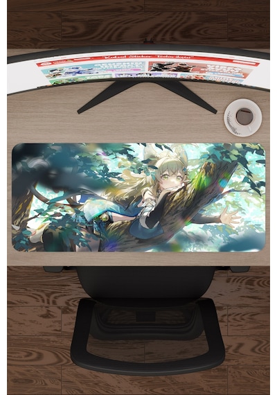 Kirara Genshin Impact Anime Oyuncu V1 - 70x30 Xl Gaming Mouse Pad Fare Altlığı