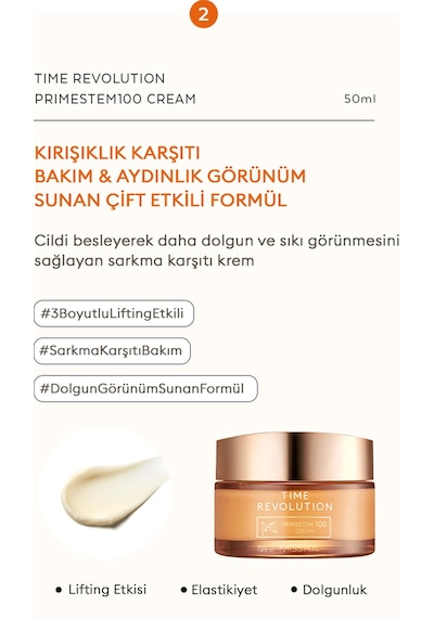 Cilde Sıkı Ve Elastik Görünüm Kazandıran Bakım Seti Time Revolution Primestem100 Set