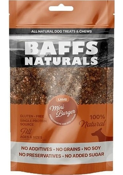 Baffs Naturals Kuzu Mini Burger Köpek Ödül Maması 100 G