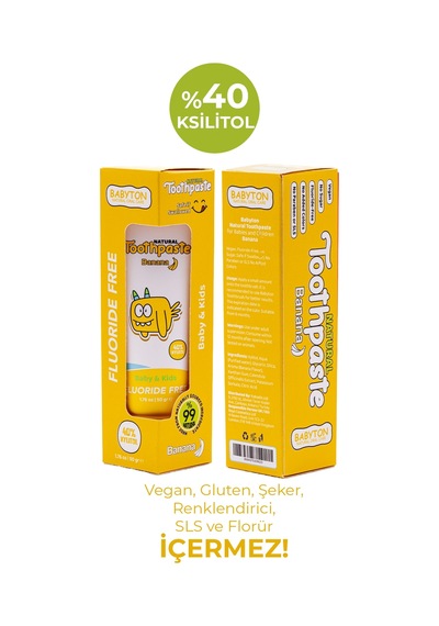 Set Muz Diş Macunu - Silikon Diş Fırçası Tam Koruma