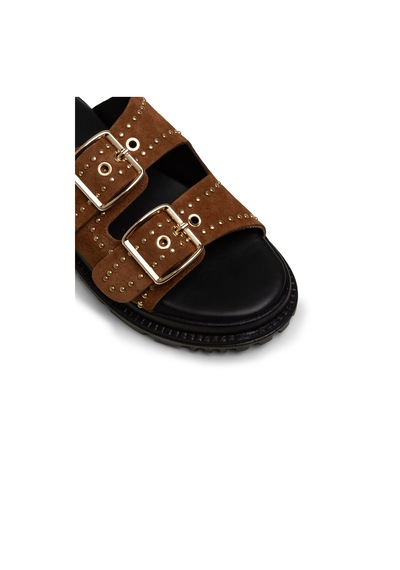 Deery Kadın Hakiki Süet Taba Rengi Terlik - 58607ztbac01