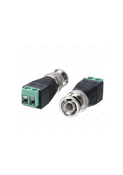 Vidalı Cat 5/6 Koaksiyel Bnc Kablo Konektörü Kamera Video Balun
