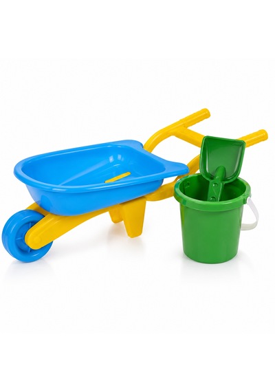 Mini El Arabalı Kum Oyuncak Seti 3 Parça 40x20 Cm 001