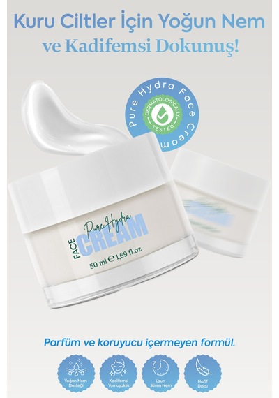 Soi Cosmetics Pure Hydra Yoğun Nemlendirici Yüz Kremi 50 ML