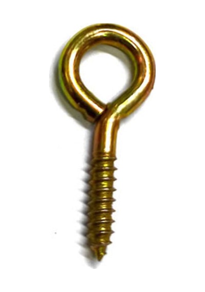 200 Adet Piton 16x30 Kapalı, 10x24 Mm, Sarı - Asma Ve Sabitleme, Vidalı Çengel Kanca Evimdeyokyok 24 MM