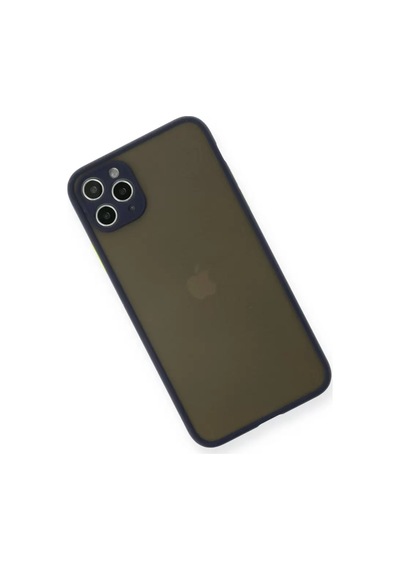 Newface Apple İphone 11 Pro Max Kılıf Montreal Silikon Kapak - Lacivert