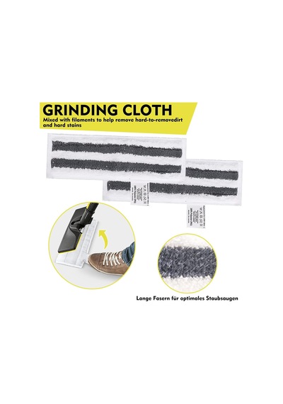 12 Adet Mikrofiber Bez Seti, Kärcher Buharlı Temizleyici Aksesuarları Easyfix Sc 2, Sc 3, Sc 4, Sc 5 İle Uyumlu, Makinede Yıkanabilir 4 Zemin Bezi Seti + 2 Zımpara Zemin Bezi + 6 El Başlığı