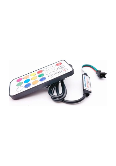 Tr Ws2812b /sk6812 Led Piksel Kontrol Cihazı Usb Rf 14/17/21 Tuşlu Uzaktan Kumandalı Dc5-24v Usb 21 Anahtar 3pin Ws2 Genel