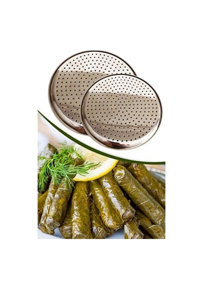 Abant 22 Cm Sarma Dolma Altlığı Delikli Çelik Pizza Lahmacun Tepsisi Paslanmaz Çelik Diğer