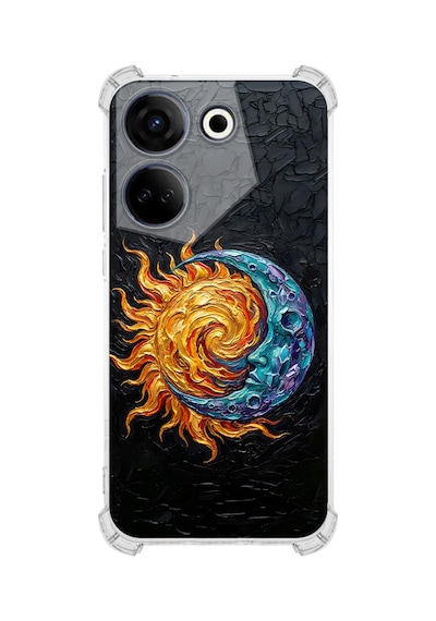 Printify Infinix Smart 8 İle Uyumlu Şeffaf Silikon Kılıf Uv Baskılı Esnek Tpu Kapak Sıcak Ve Soğuk No4