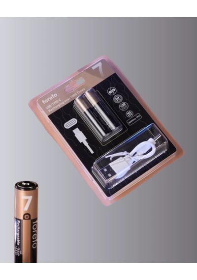 Usb Type-c Şarjlı Aaa Lityum Pil 1000+ Şarj Döngüsü İle Uzun Ömür Mh-hs4107-4759