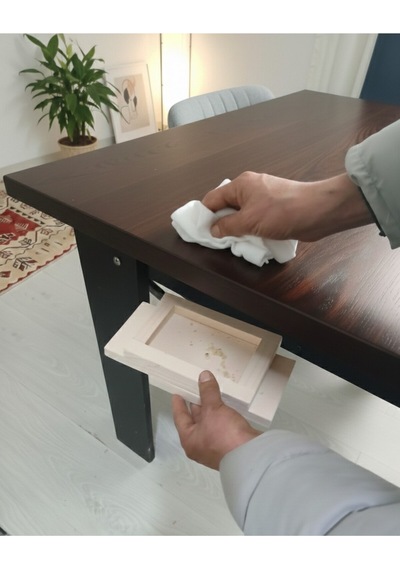 Pratik Masa Altı Atık Toplayıcı Çift Taraflı Bantlı Montaj Gerektirmez Silinebilir Yüzey 25x10 Cm Diğer