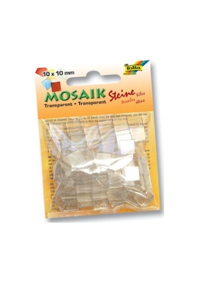 Folia Transparan Mozaik 10X10 Mm. 190 Adet Beyaz