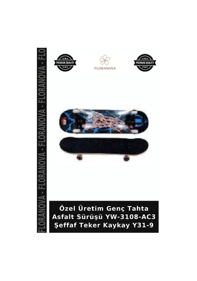 Özel Üretim Genç Tahta Asfalt Sürüşü Yw-3108-ac3 Şeffaf Teker Kaykay Y31-9
