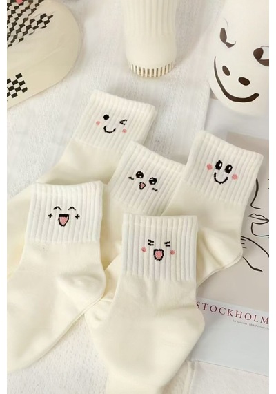 Hitit Socks Kadın 5 Çift Premium Desenli Günlük Kullanım Çok Renkli Hitit Socks Kadın 5 Çift Premium Desenli Günlük Kullanım Çok Renkli