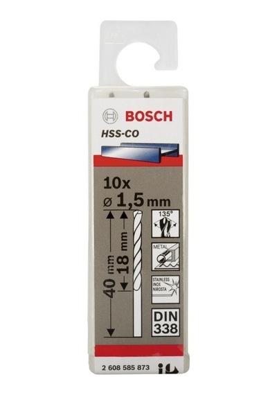 Bosch Hss-Co 1.5 Mm Kobaltlı Matkap Ucu 10'Lu 2608585873