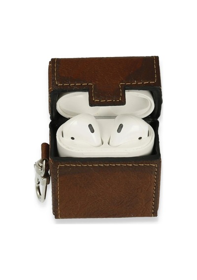 Newface - 444 - Airpods Uyumlu 2 2.nesil Deri Kılıf - Aconcept - - Kahverengi