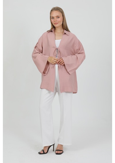 Doğal Viskon Kumaş Cepli Bağcıklı Kadın Kimono 1167 Hafif, Dökümlü, Akışkan, Yazlık Model Gülkurusu Doğal Viskon Kumaş Cepli Bağcıklı Kadın Kimono 1167 Hafif, Dökümlü, Akışkan, Yazlık Model Gülkurusu