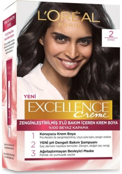 L'Oreal Paris Exellence Saç Boyası 2 Siyah