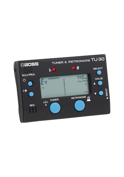 Boss Tu-30 Tuner & Metronom, Siyah Öğrenmek, Alıştırmak Ve Oynamak İçin Mükemmel Bir Yol Arkadaşı