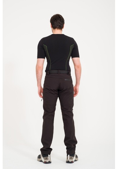 Q&Steinbock Kaunas Softshell Kışlık Erkek Outdoor Pantolonu Siyah