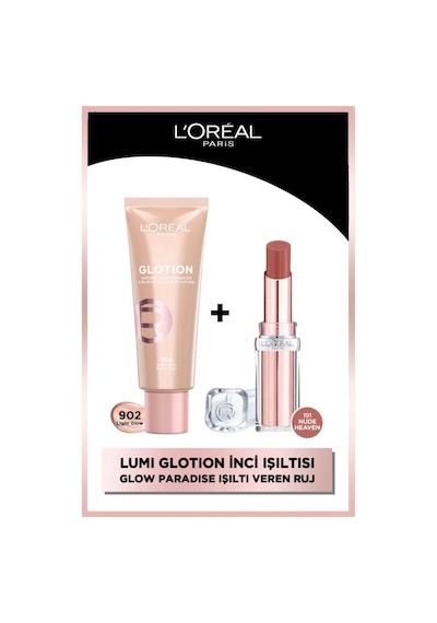 L'Oréal Paris Glow Paradise Balm-in-lipstick-ışıltı Veren Ruj 191 Nude Heaven&glotion Allinone Doğal Işıltı 902 pktcrintnsrjflr-9335 191 Nude Heaven