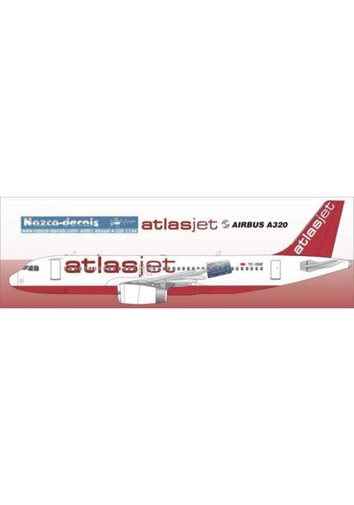 Nazca Decals Atj001 1/144 Ölçek, Atlasjet Decal-standard Scheme With C