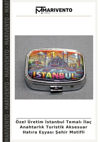 Özel Üretim İstanbul Temalı Anahtarlık Turistik Aksesuar Hatıra Eşyası Şehir Motifli