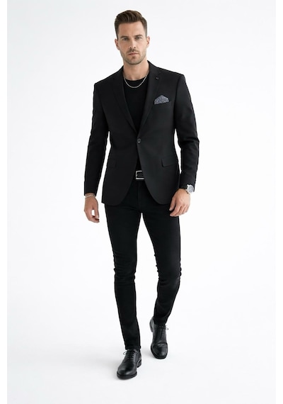 Plus Scorpion Erkek Mono Yaka Tek Düğmeli Çift Yırtmaçlı Blazer Ceket Premium Dokuma Kumaş, 8 Renk Siyah Plus Scorpion Erkek Mono Yaka Tek Düğmeli Çift Yırtmaçlı Blazer Ceket Premium Dokuma Kumaş, 8 Renk Siyah