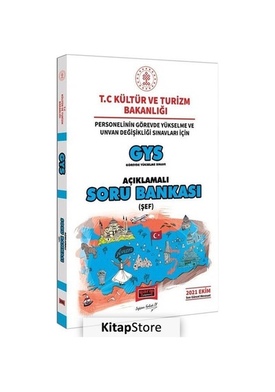GYS T.C Kültür ve Turizm Bakanlığı Personelinin Görevde Yükselme ve Unvan Değişikliği Sınavları için Açıklamalı Soru Bankası- Yargı Yayınları