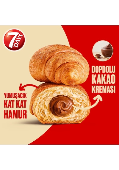 7 Days Kakaolu Kruvasan 24 x 60 G