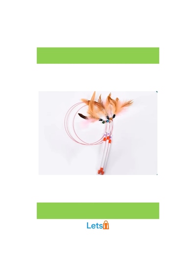 90 Cm Esnek Kedi Oyun Oltası Renkli Ve Eğlenceli