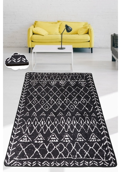 Soho Black Djt 120X180 Cm Kaymaz Dekoratif Halı