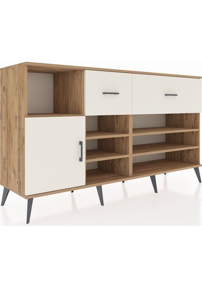 Hyperion Konsol 6 Raflı 2 Çekmeceli Tek Kapaklı 176x44x99 Çam-ay Çam-aytaşı Hyperion Konsol 6 Raflı 2 Çekmeceli Tek Kapaklı 176x44x99 Çam-ay Çam-aytaşı