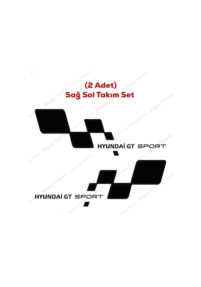 Hyundai Gt Sticker Hyundai Gt Kapı Sticker Hyundai Oto Sticker