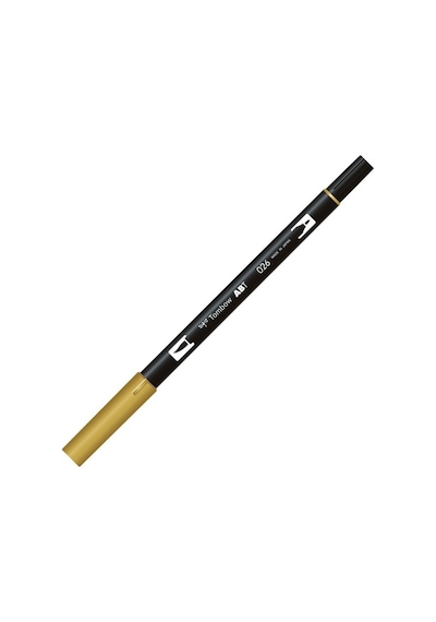 Tombow Dual Brush Pen Fırça Uçlu Keçeli Kalem Yellow Gold T-026