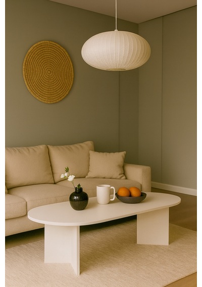 Sahra Model Modern Orta Sehpa 90x45x45 Cm Beyaz