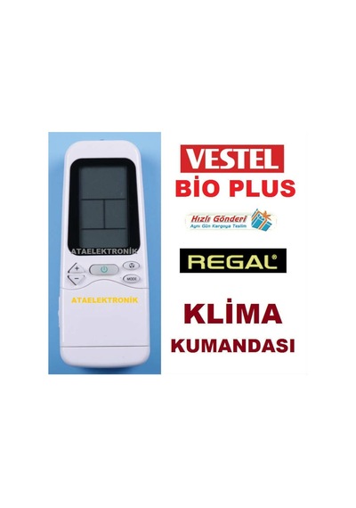Kumanda Klima Kumandasi Regal Rac Vestel Flora Uyumlu - 309625813