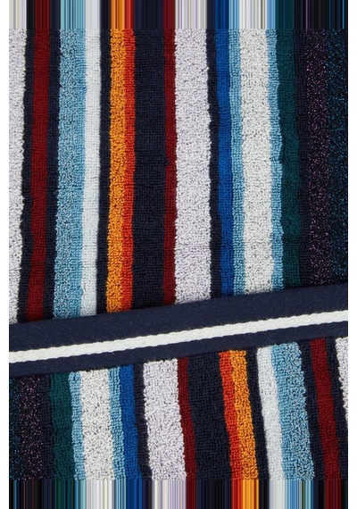 Missoni Home Csapr Plaj Havlusu, Pamuklu Havlu Kumaş , Çizgili & Zarif Mavi Standart