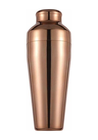 Biradlı Fransız Bakır Kokteyl Shaker
