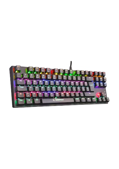 Kb-r17 Raptor Black Usb Full Rgb Led Blue Switch Lc Layout Gaming Mechanical Keyboard